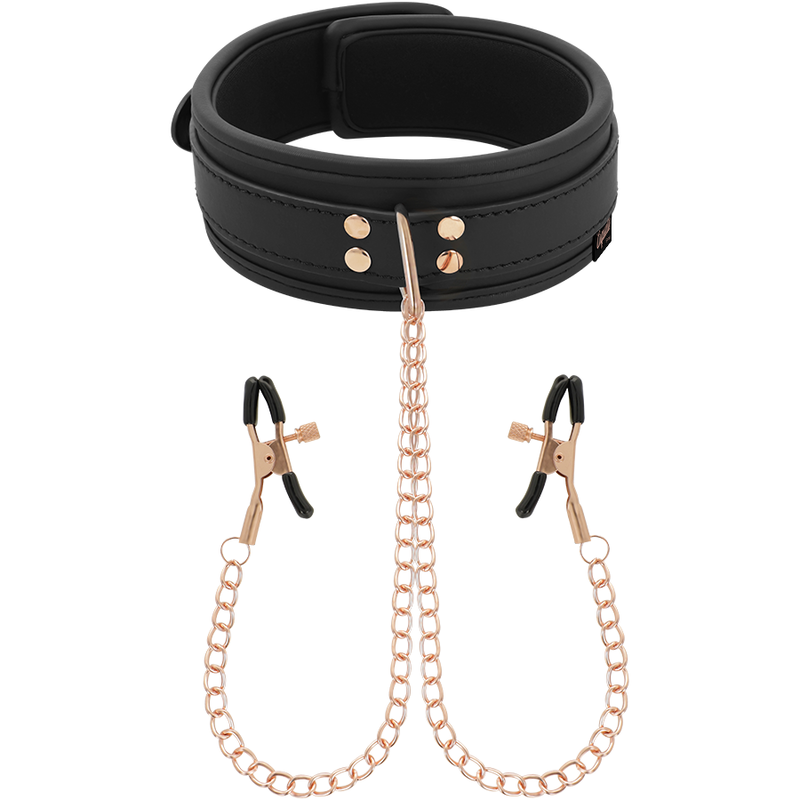 COQUETTE CHIC DESIRE - FANTASY NIPPLE CLAMP NECKLACE WITH NEOPRENE LINING - Billede 3