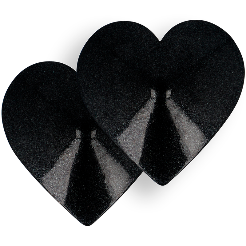 COQUETTE CHIC DESIRE - NIPPLE COVERS BLACK HEARTS - Billede 3