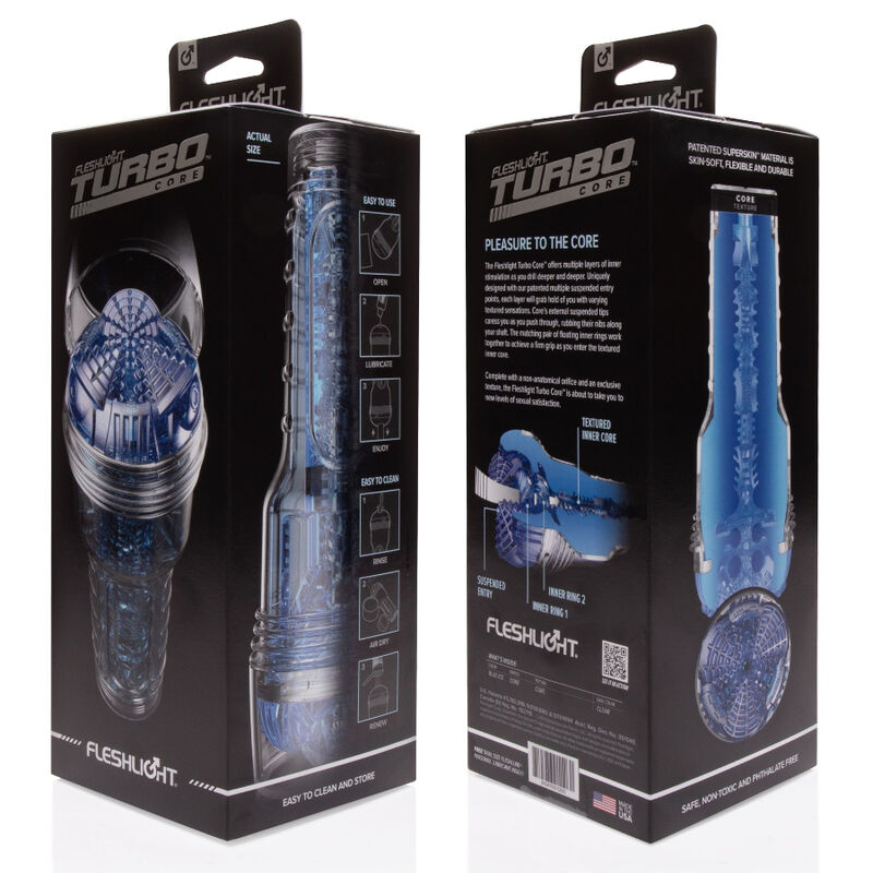 FLESHLIGHT - TURBO CORE BLUE ICE - Billede 4