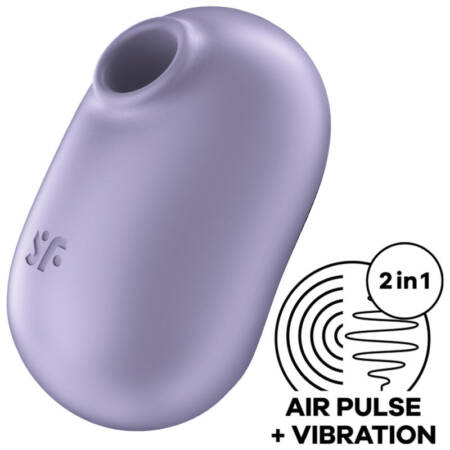 SATISFYER - PRO TO GO 2 DOUBLE AIR PULSE STIMULATOR VIBRATOR