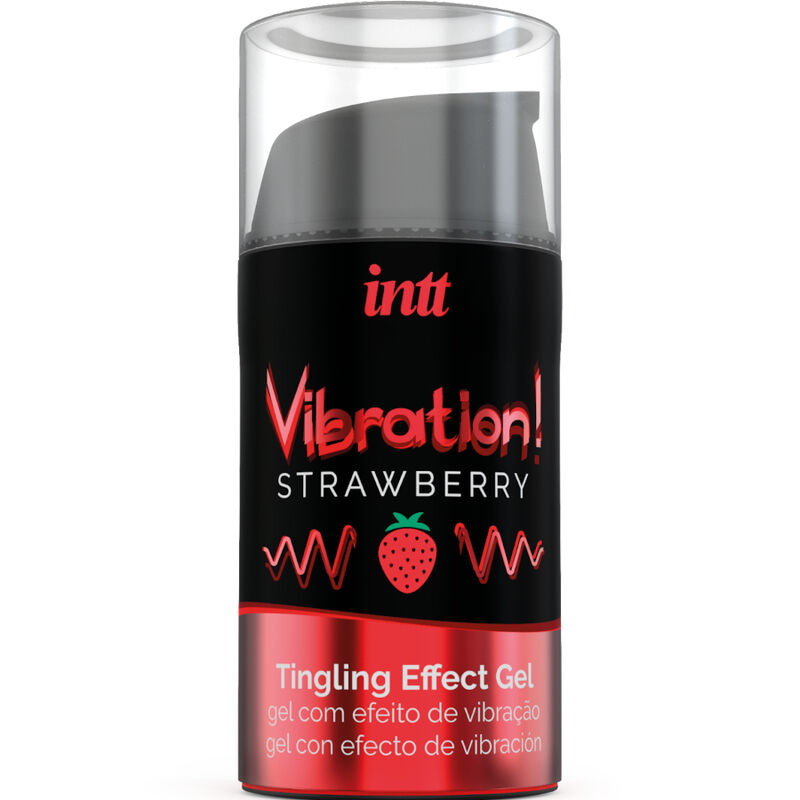 INTT – POWERFUL INTIMATE STIMULANT LIQUID VIBRATING GEL STRAWBERRY 15 ML