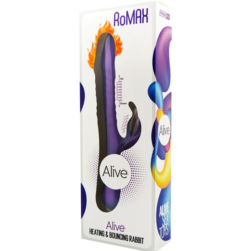 ALIVE - ROMAX VIBRATOR RABBIT SILICONE VIOLET - Billede 5