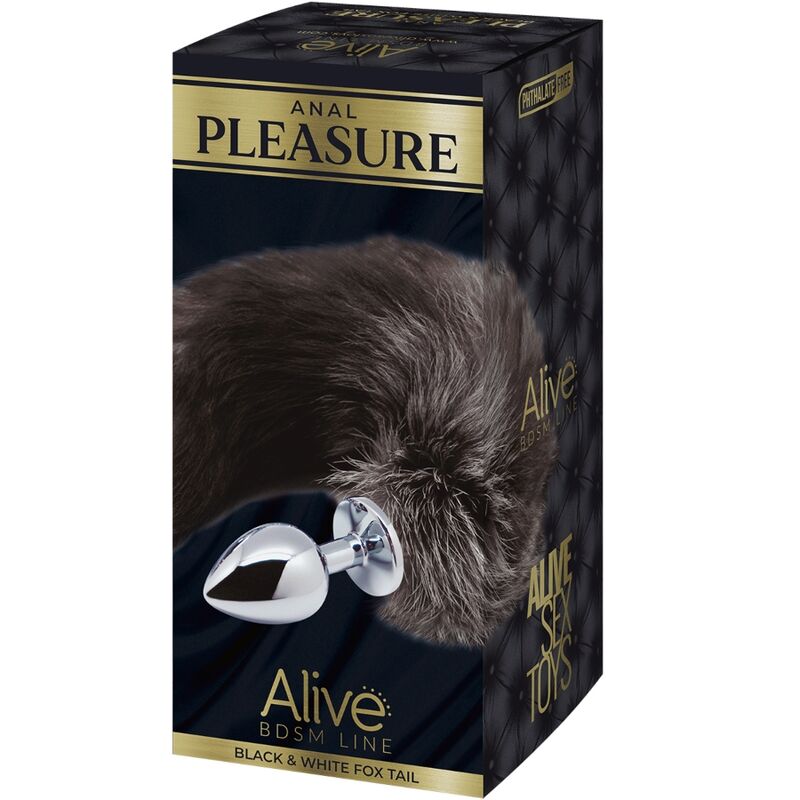 ALIVE - ANAL PLEASURE PLUG METAL FOX TAIL SIZE S - Billede 5