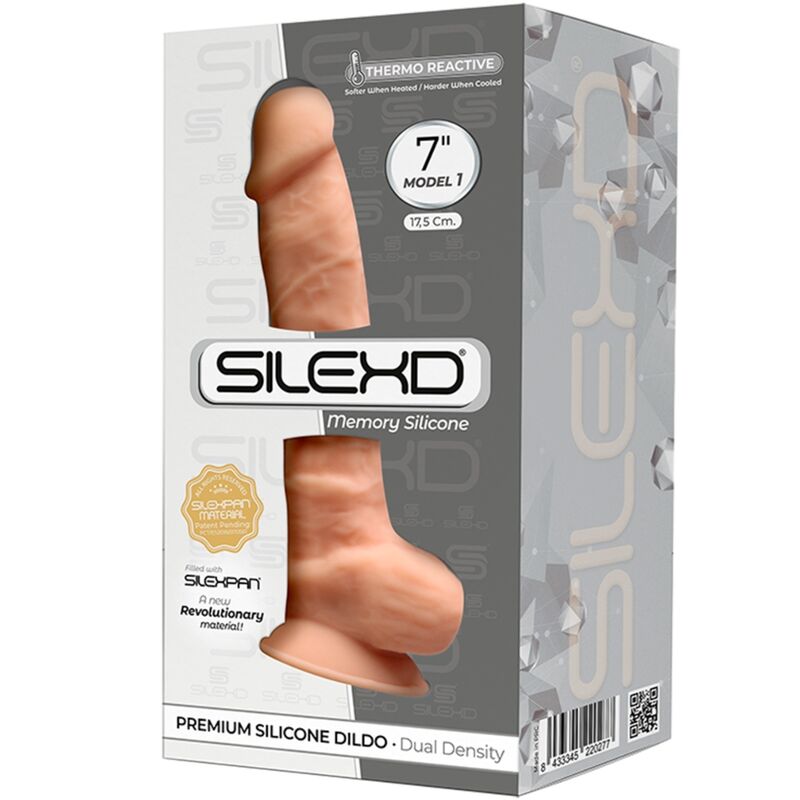 SILEXD - MODEL 1 REALISTIC PENIS PREMIUM SILEXPAN SILICONE 17.5 CM - Billede 3