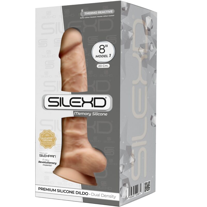SILEXD - MODEL 1 REALISTIC PENIS PREMIUM SILEXPAN SILICONE 20 CM - Billede 2