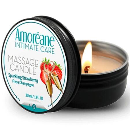 AMOREANE – MASSAGE CANDLE STRAWBERRY CHAMPAGNE 30 ML