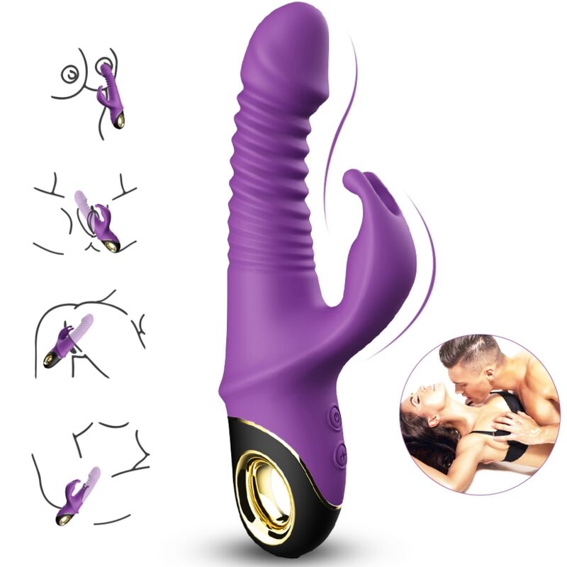 ARMONY - ZING DILDO VIBRATOR RABBIT PURPLE - Billede 2