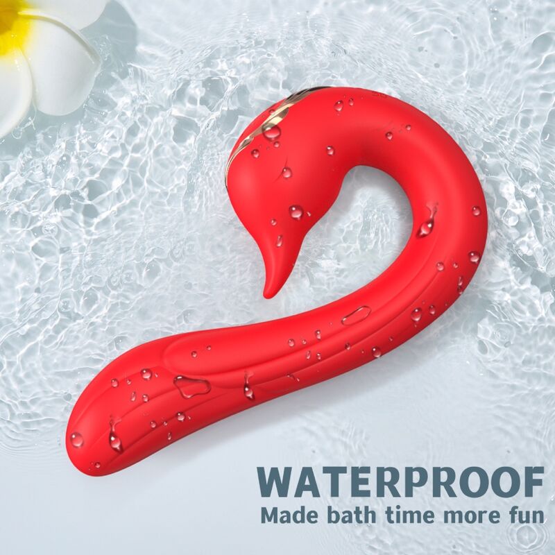 ARMONY - DELFIN VIBRATOR MULTIPOSITION HEAT EFFECT RED - Billede 3