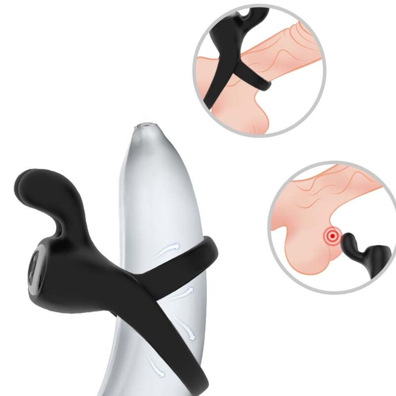 ARMONY - RING VIBRATOR RABBIT BLACK - Billede 2