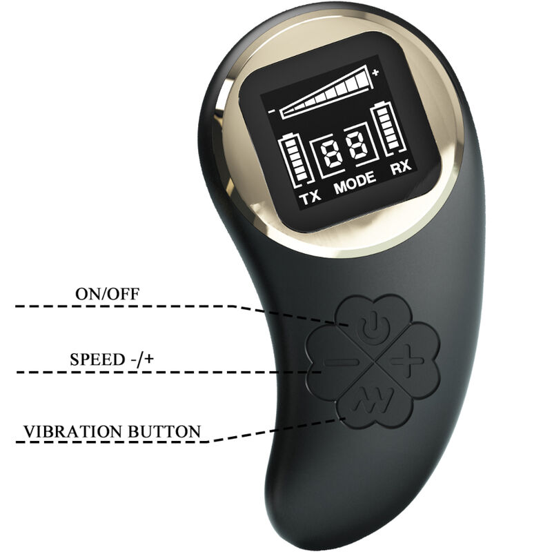 PRETTY LOVE - NATHAN DOUBLE PLEASURE VIBRATOR REMOTE CONTROL - Billede 5