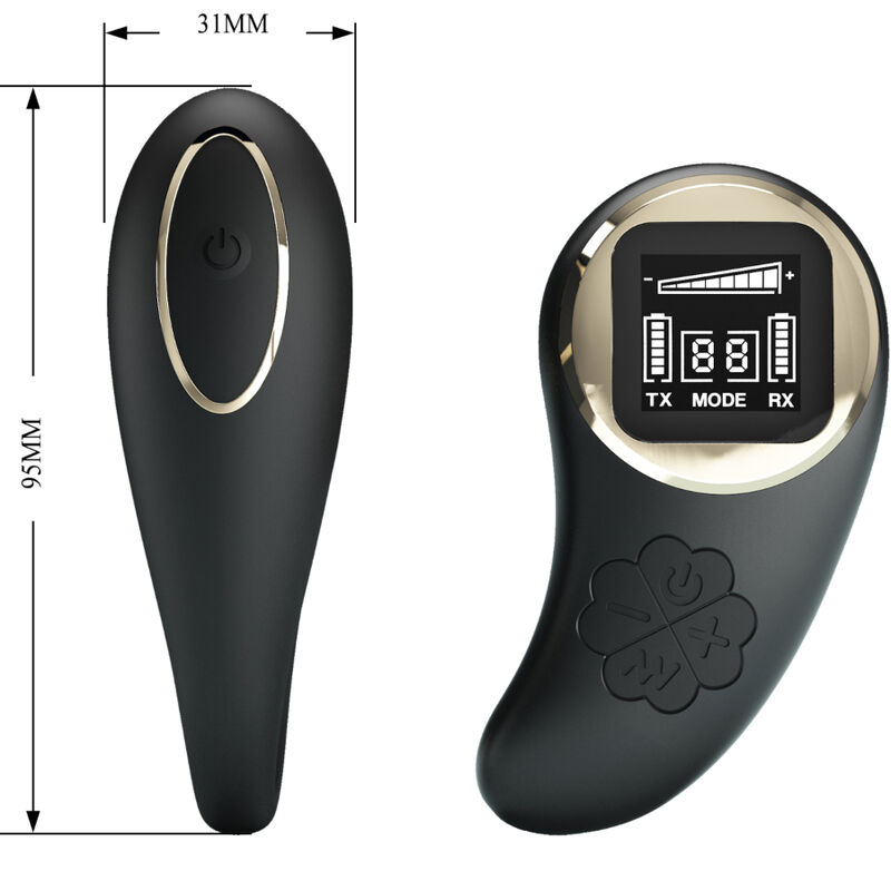 PRETTY LOVE - NATHAN DOUBLE PLEASURE VIBRATOR REMOTE CONTROL - Billede 3