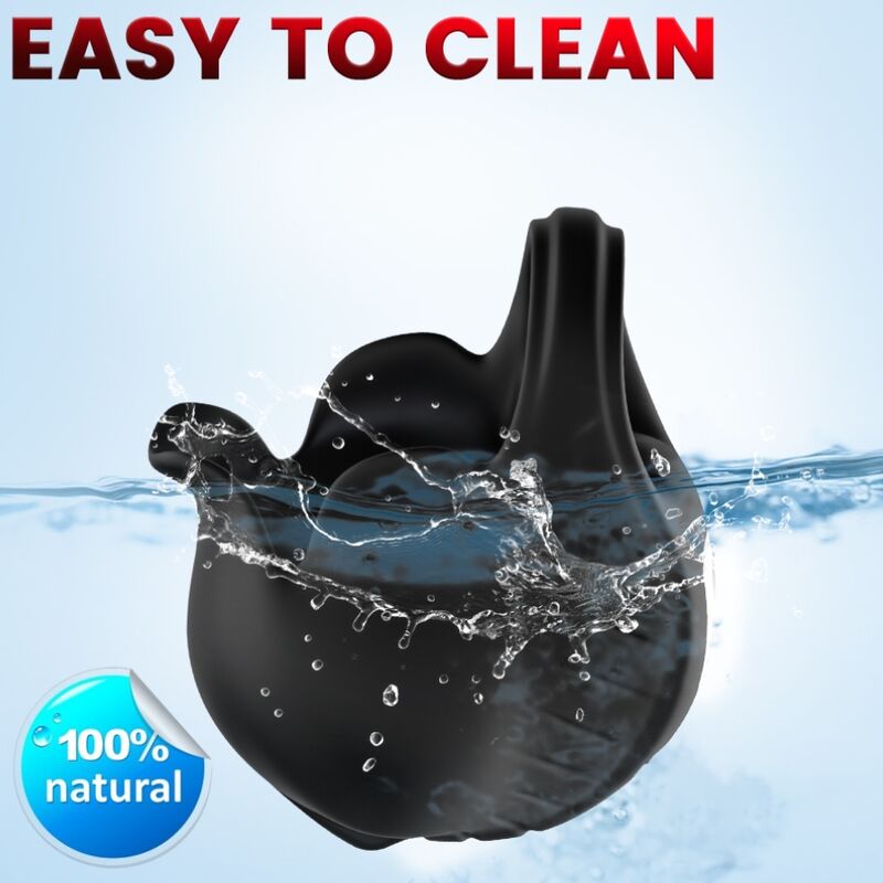 ARMONY - CUPPING VIBRATOR RING REMOTE CONTROL BLACK - Billede 3