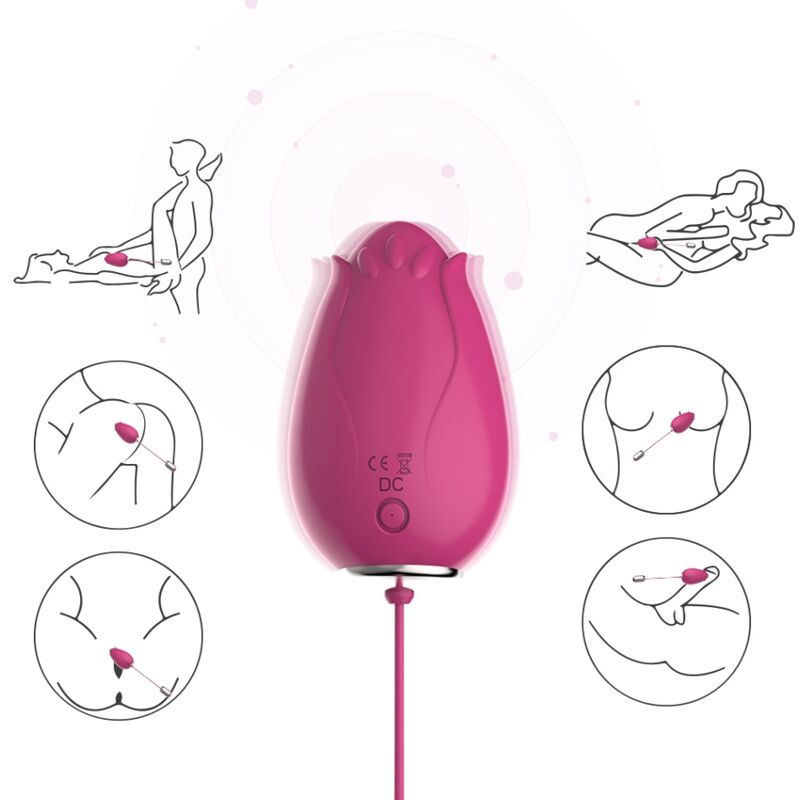 ARMONY - MANDALA EGG VIBRATOR G-SPOT REMOTE CONTROL FUCHSIA - Billede 4