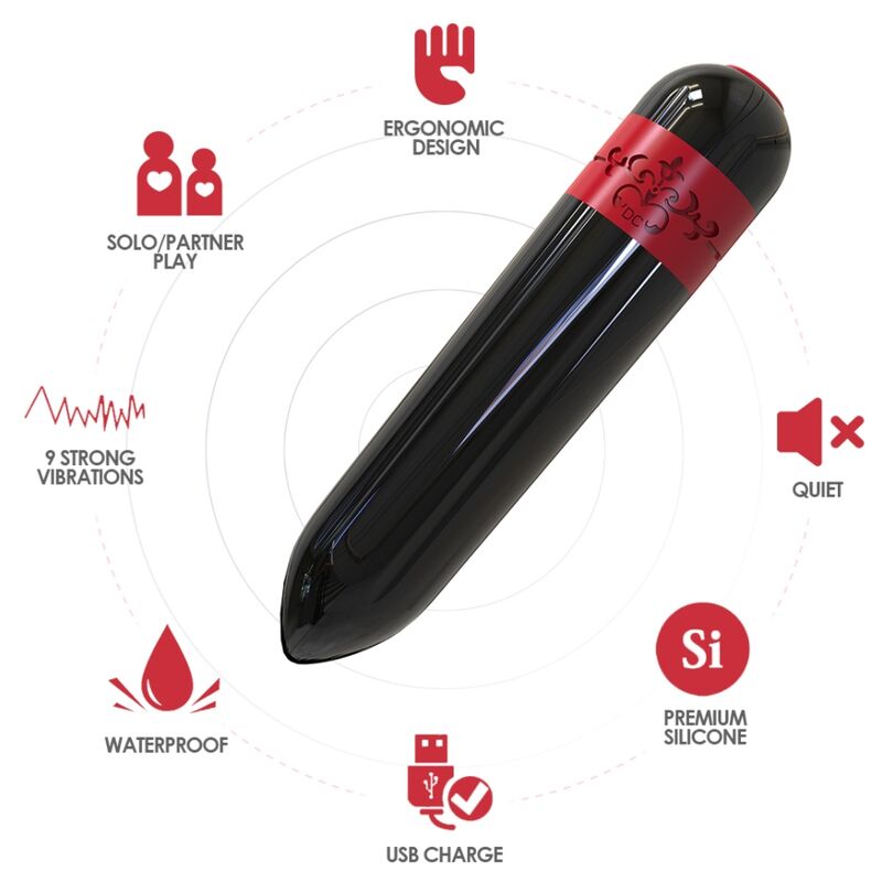 ARMONY - ROCKET VIBRATOR BULLET BLACK - Billede 2