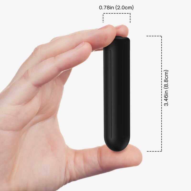 ARMONY - WARHEAD VIBRATOR BULLET REMOTE CONTROL BLACK 2 CM X 8.8 CM - Billede 3