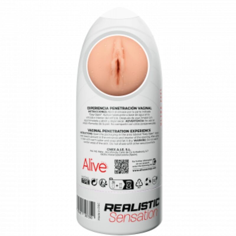ALIVE - FLEX MALE MASTURBADOR VAGINAL SIZE M - Billede 3