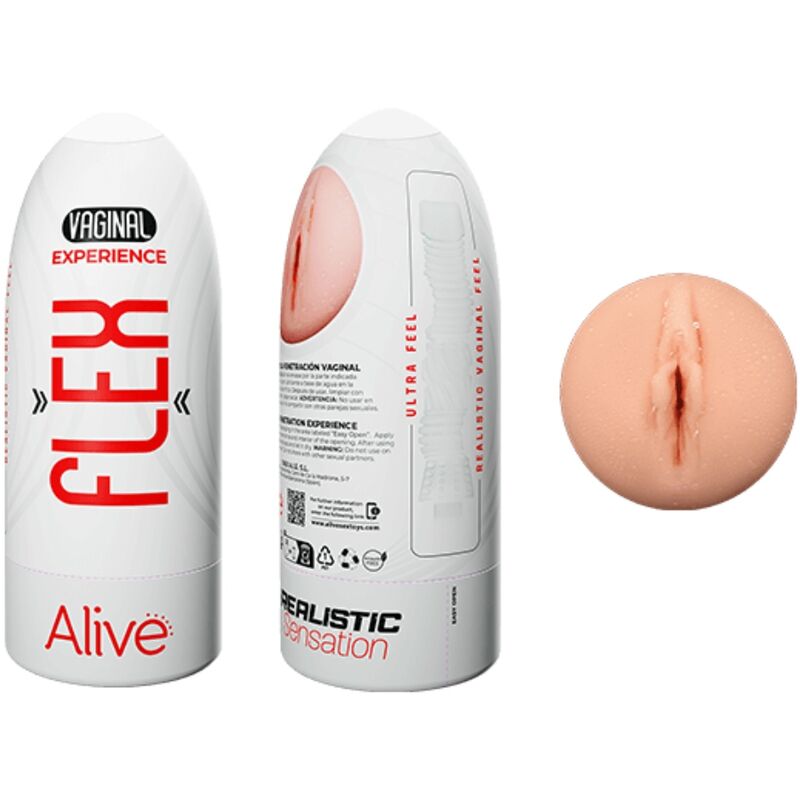 ALIVE - FLEX MALE MASTURBADOR VAGINAL SIZE M - Billede 2