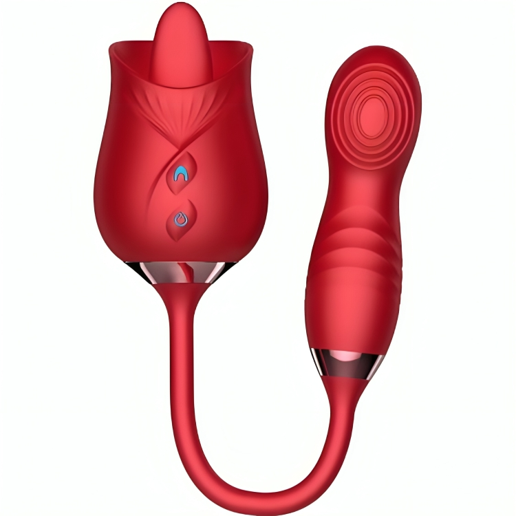 ARMONY - DELIGHT FLOWER VIBRATOR BUMPING WITH RED TONGUE - Billede 4
