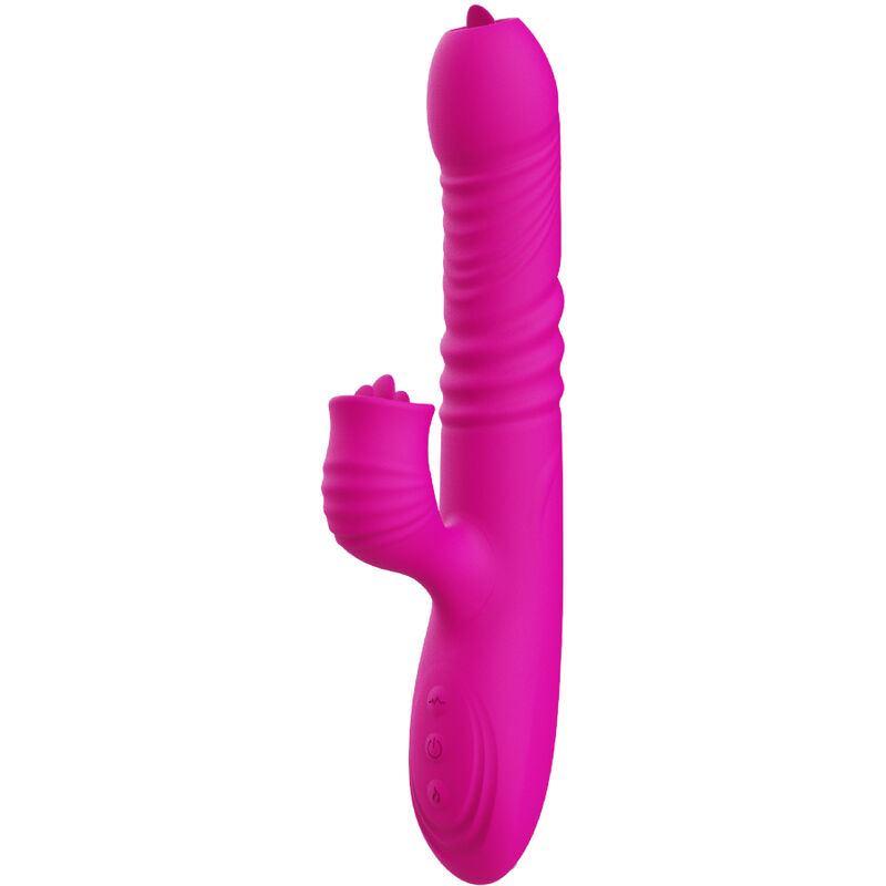 ARMONY - FANNY MULTIFUNCTION DOUBLE TONGUE VIBRATOR FUCHSIA HEAT EFFECT - Billede 3