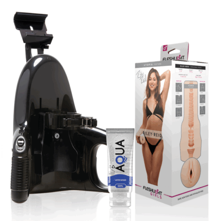 FLESHLIGHT - VAGINA RILEY REID UTOPIA + UNIVERSAL LAUNCH + AQUA QUALITY LUBRICANT 50 ML