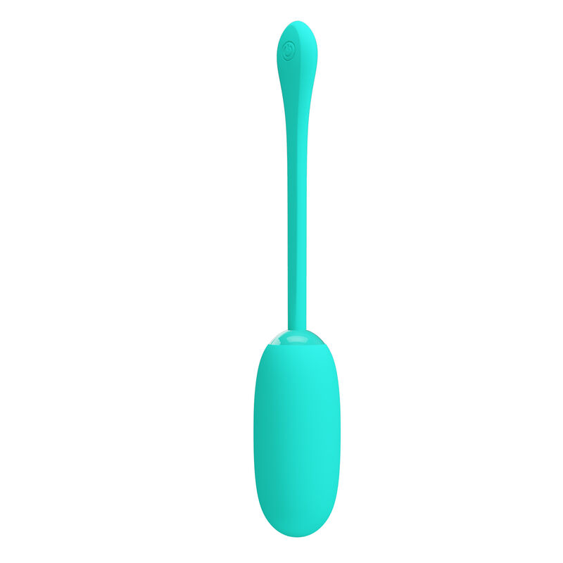 PRETTY LOVE - JULIUS WATERPROOF-RECHARGEABLE VIBRATING EGG AQUA GREEN - Billede 3