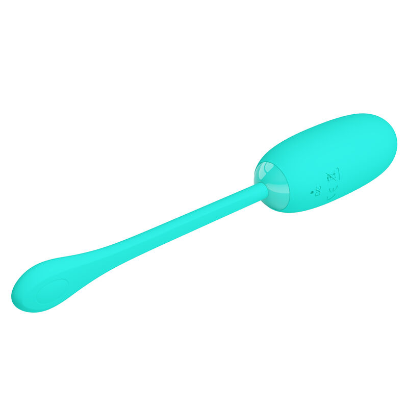 PRETTY LOVE - JULIUS WATERPROOF-RECHARGEABLE VIBRATING EGG AQUA GREEN - Billede 5