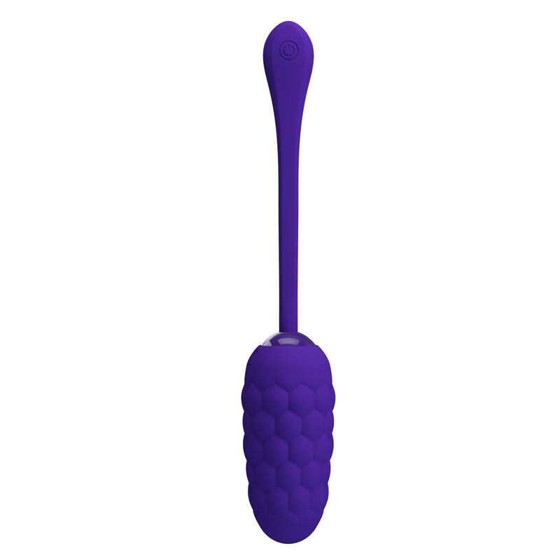 PRETTY LOVE - VIBRATING EGG WITH PURPLE RECHARGEABLE MARINE TEXTURE - Billede 5