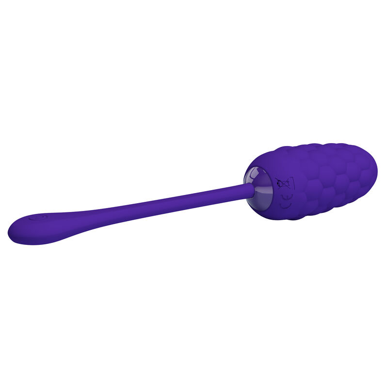 PRETTY LOVE - VIBRATING EGG WITH PURPLE RECHARGEABLE MARINE TEXTURE - Billede 3
