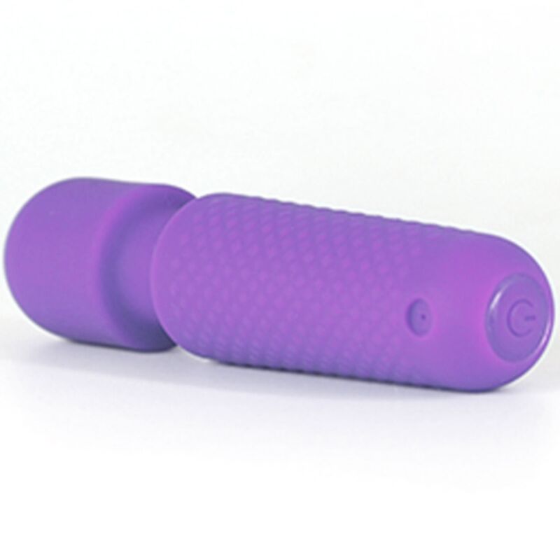 ARMONY - YOUR MAGIC MASSAGER VIBRATOR RECHARGEABLE 10 VIBRATIONS WAND DOTS PURPLE - Billede 2