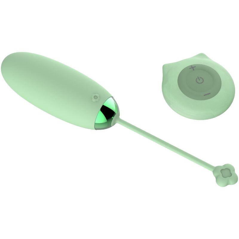 ARMONY - KITTY FUN EGG VIBRATOR REMOTE CONTROL 10 VIBRATIONS GREEN - Billede 4