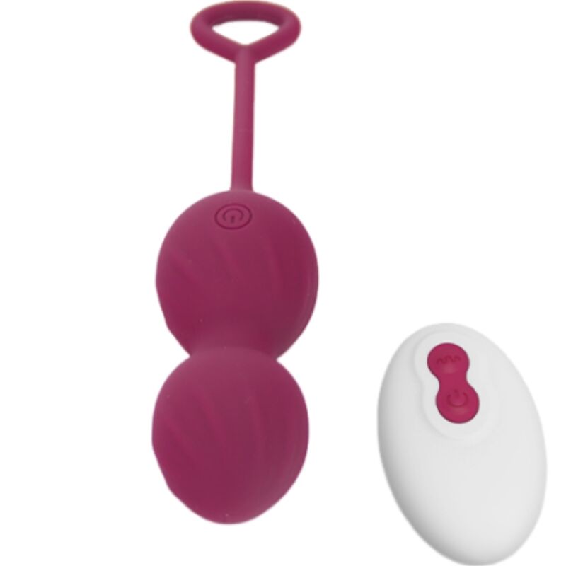 ARMONY - BLOSSOMS VAGINAL DUMBBELL VIBRATION REMOTE CONTROL 10 VIBRATIONS DARK RED - Billede 3