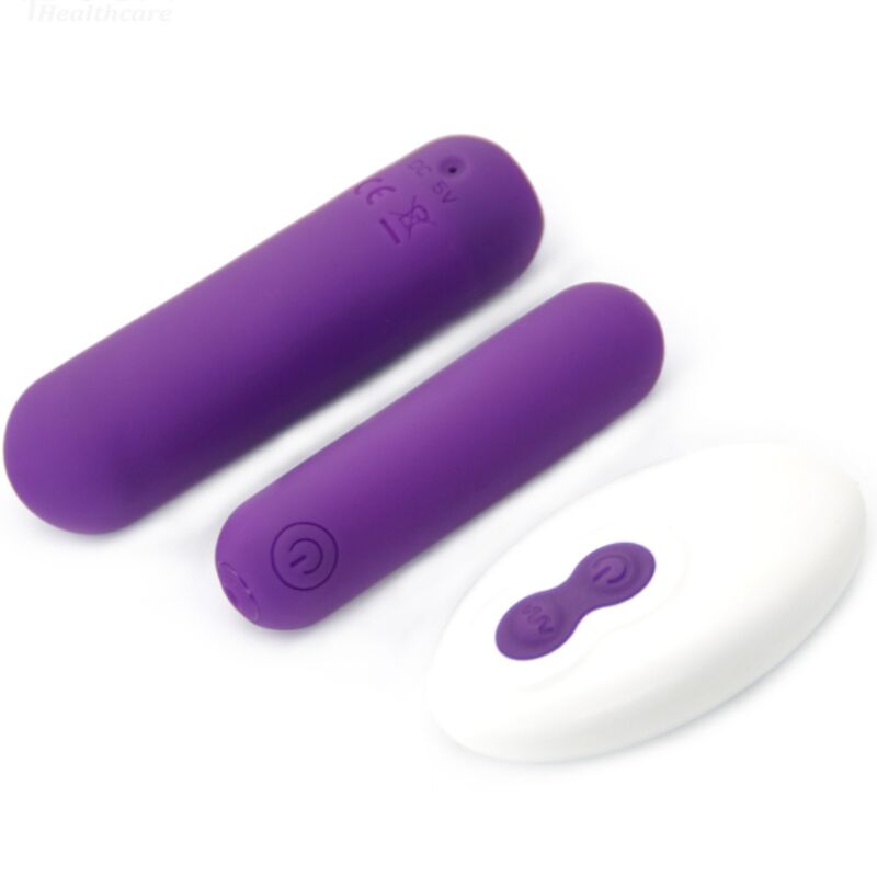 ARMONY - SPLASH JOLINE VIBRATOR BULLET SILICONE REMOTE CONTROL 10 VIBRATIONS 6.5 X 1.5 CM PURPLE - Billede 2