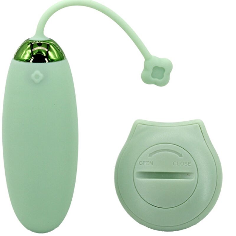 ARMONY - KITTY FUN EGG VIBRATOR REMOTE CONTROL 10 VIBRATIONS GREEN - Billede 2