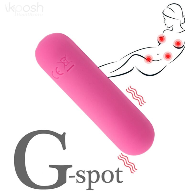 ARMONY - SPLASH HAHA VIBRATOR BULLET SILICONE 10 VIBRATIONS 75 X 19 CM PINK - Billede 5