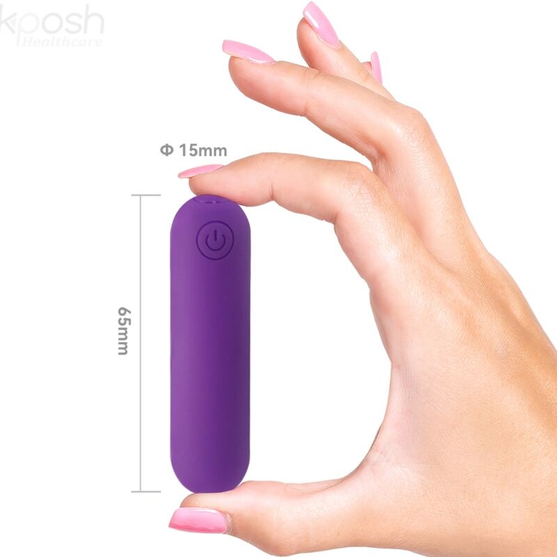 ARMONY - SPLASH JOLINE VIBRATOR BULLET SILICONE REMOTE CONTROL 10 VIBRATIONS 6.5 X 1.5 CM PURPLE - Billede 4