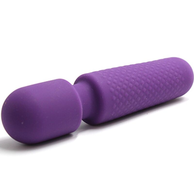 ARMONY - YOUR MAGIC MASSAGER VIBRATOR RECHARGEABLE 10 VIBRATIONS WAND DOTS PURPLE - Billede 3