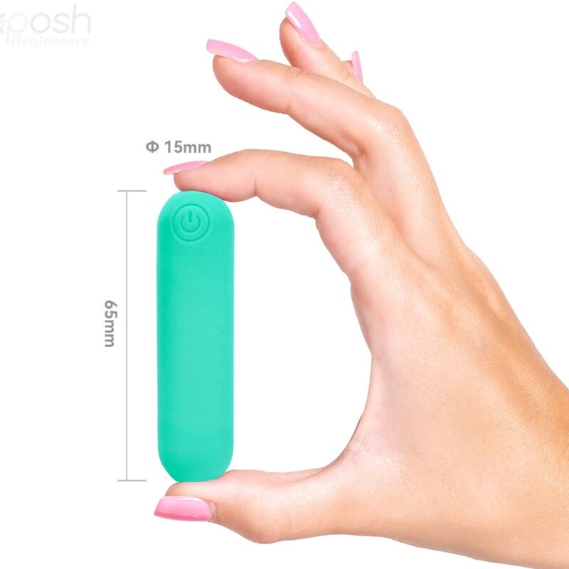 ARMONY - SPLASH JOLINE VIBRATOR BULLET SILICONE REMOTE CONTROL 10 VIBRATIONS 65 X 15 CM GREEN - Billede 3