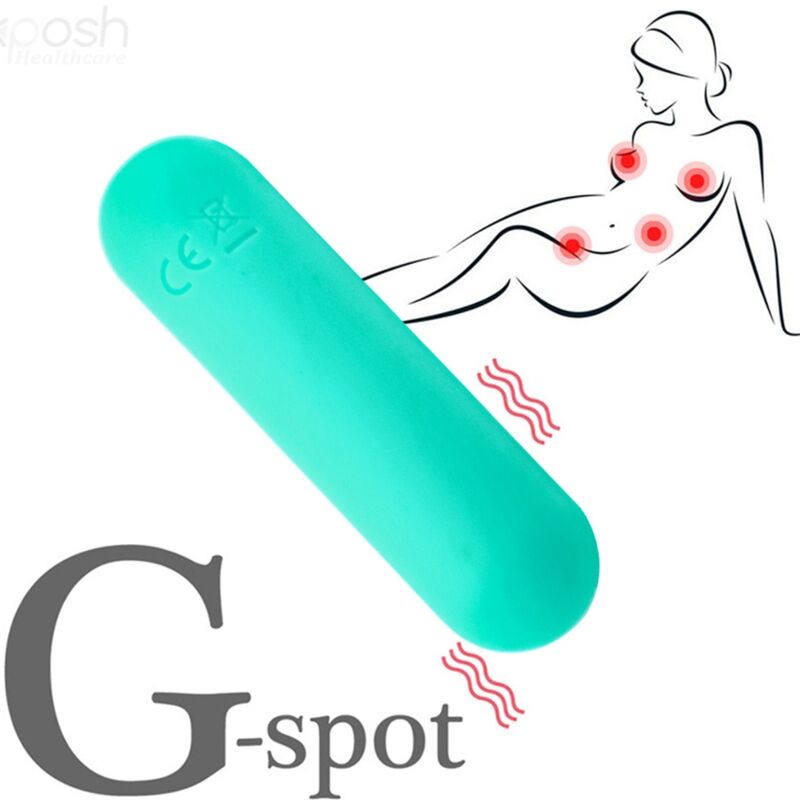 ARMONY - SPLASH JOLINE VIBRATOR BULLET SILICONE REMOTE CONTROL 10 VIBRATIONS 65 X 15 CM GREEN - Billede 4