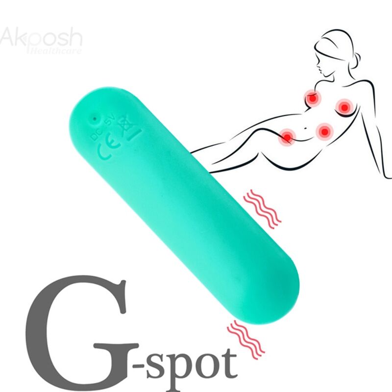 ARMONY - SPLASH JOIE VIBRATOR BULLET SILICONE REMOTE CONTROL 10 VIBRATIONS 75 X 19 CM GREEN - Billede 4