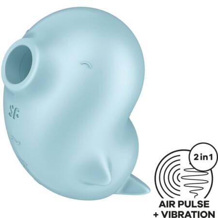 SATISFYER - SASSY SEAL STIMULATOR  VIBRATOR BLUE