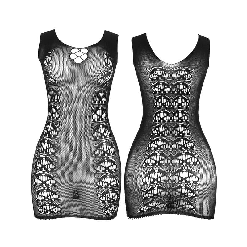 SUBBLIME - 952167 SHORT ELASTIC FISHNET DRESS BLACK ONE SIZE - Billede 4