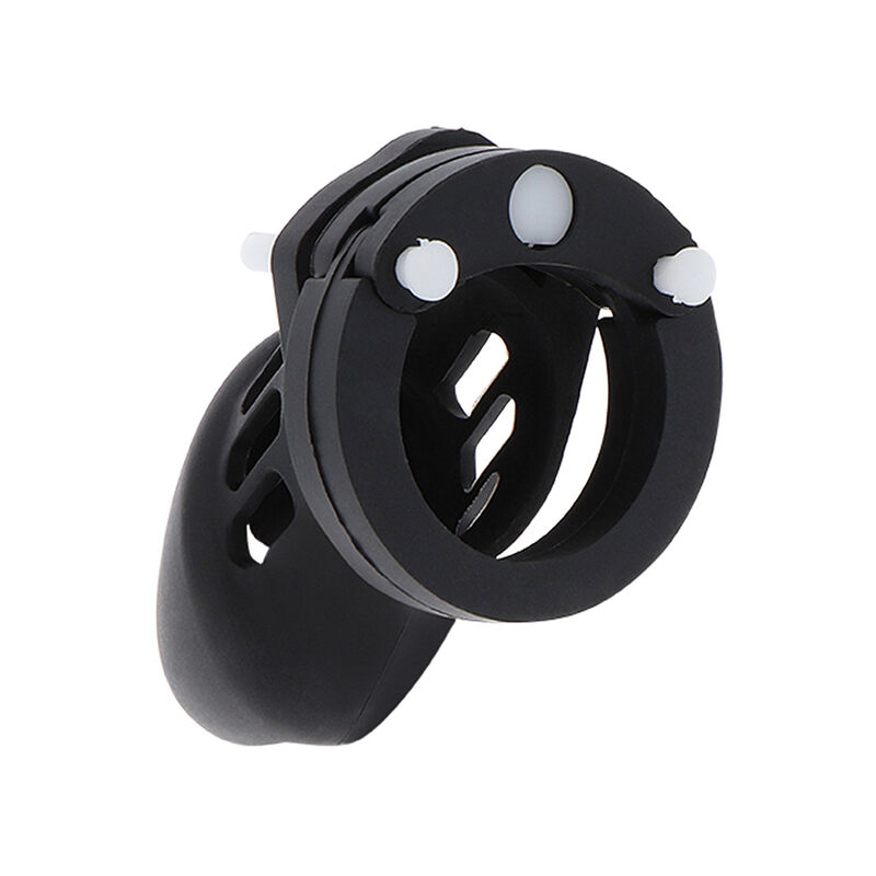 HIDDEN DESIRE - EXTREME CHASTITY COCK CAGE SILICONE SIZE S BLACK - Billede 2