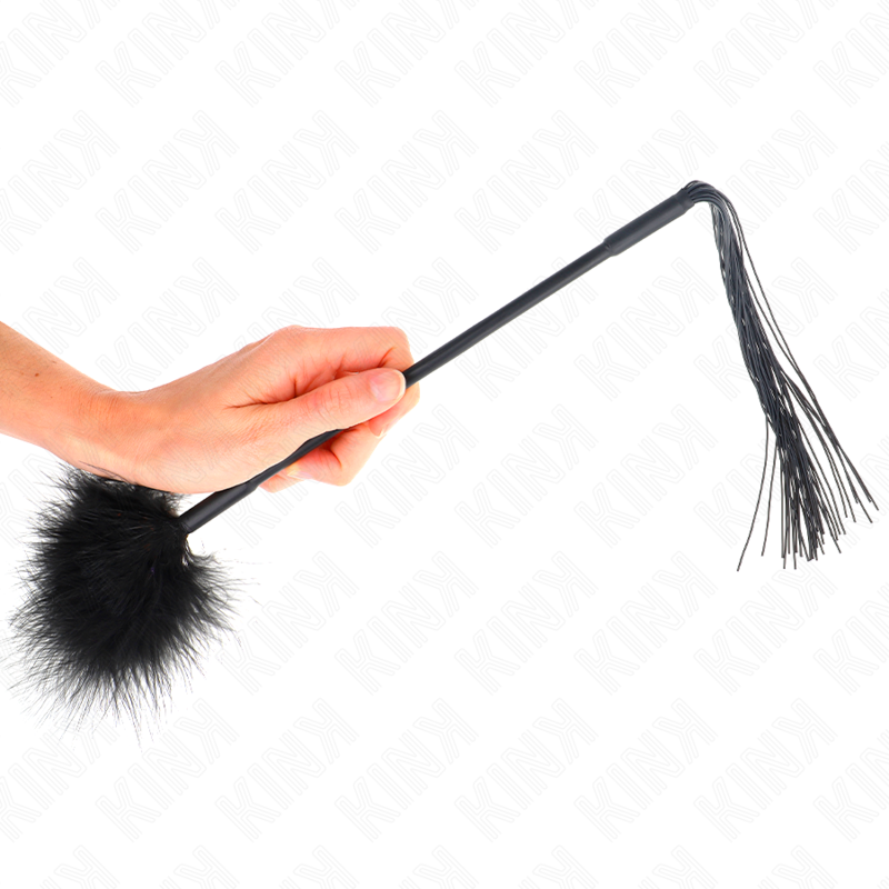 KINK - SILICONE WHIP WITH FEATHERS FOR TICKLE 47 CM - Billede 5