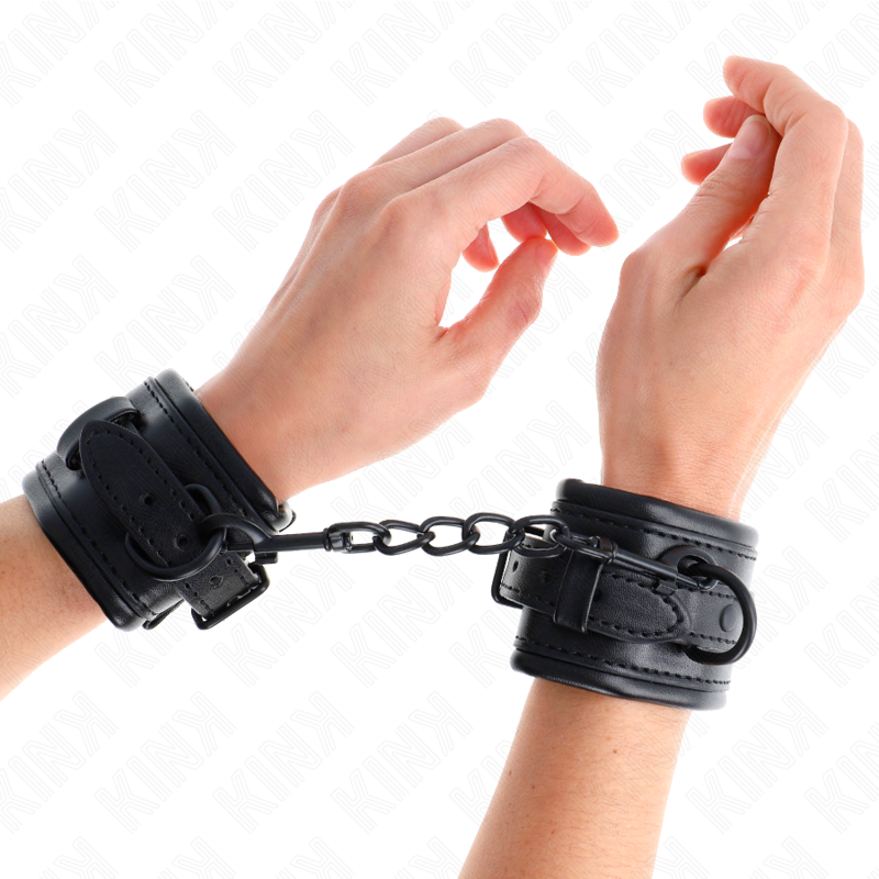 KINK - WRIST RESTRAINTS BLACK ADJUSTABLE 20-30 CM X 6 CM - Billede 4