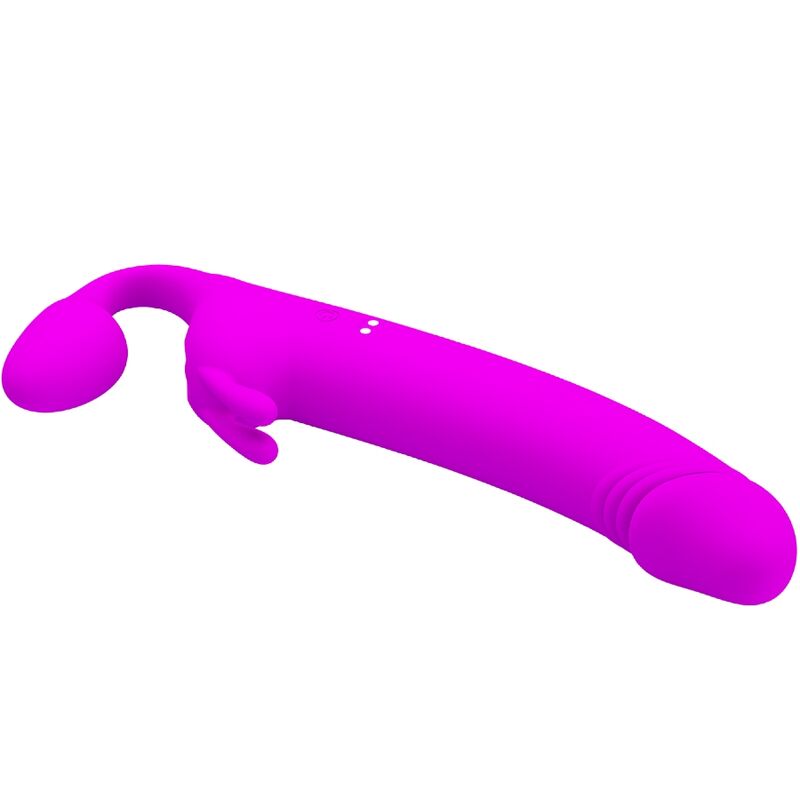 PRETTY LOVE - ZANINI STRAPLESS STRAP-ON 10 VIBRATIONS PURPLE - Billede 3