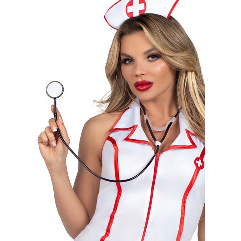 LEG AVENUE - HEAD NURSE COSTUME WHITE M/L - Billede 5
