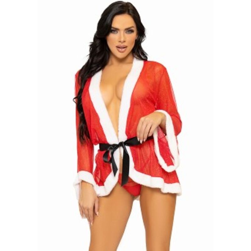 LEG AVENUE - SEXY CHRISTMAS LINGERIE COSTUME SANTA RED M/L - Billede 4