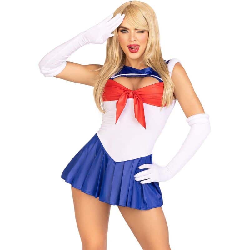 LEG AVENUE - COSTUME SEXY SAILOR MULTICOLOR M - Billede 2