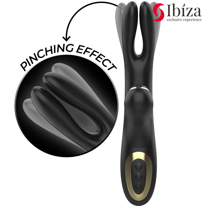 IBIZA - DOUBLE VIBRATOR CLAMPING BLACK - Billede 2