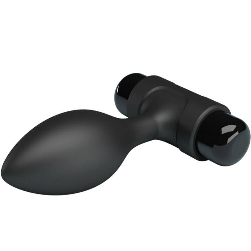 PRETTY LOVE - VIBRA BUTT 10 VIBRATIONS ANAL PLUG BLACK - Billede 3